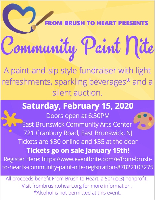 From Brush to Heart's Community Paint Nite